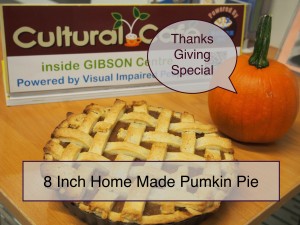 8 Inch Home Made Pumpkin Pie